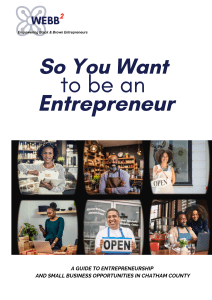 So you want to be an entrepreneurroundtable booklet (1)