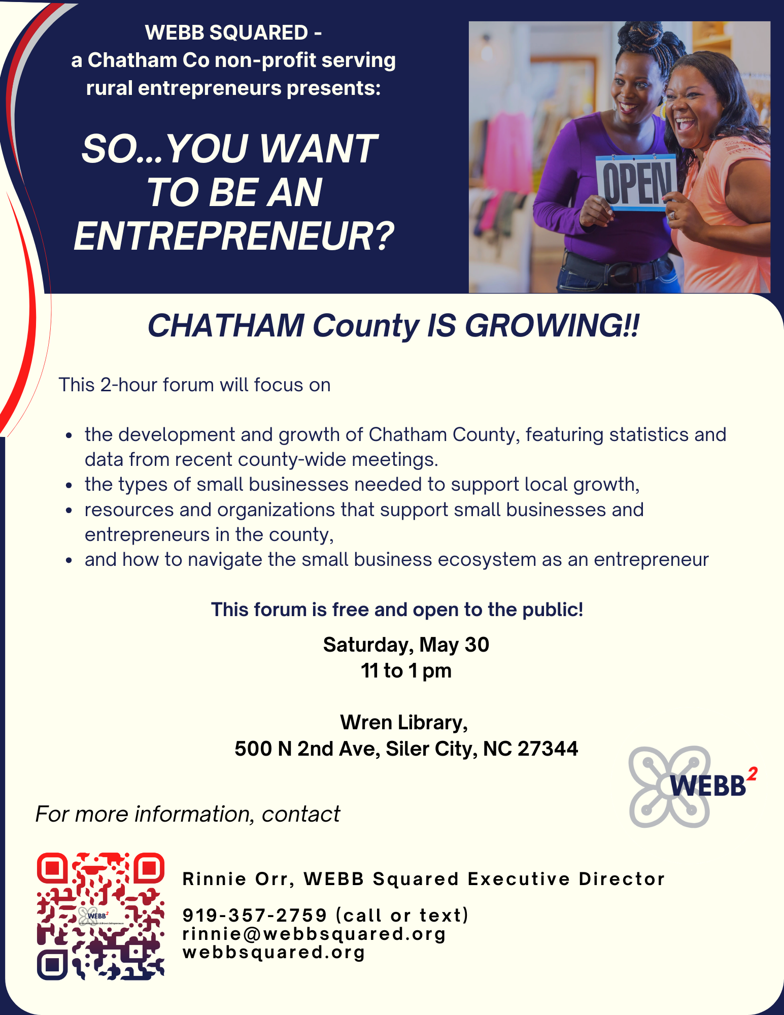 Entrepreneur Event poster